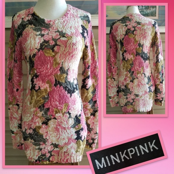 MINKPINK Sweaters - MINKPINK Rose thigh length sweater